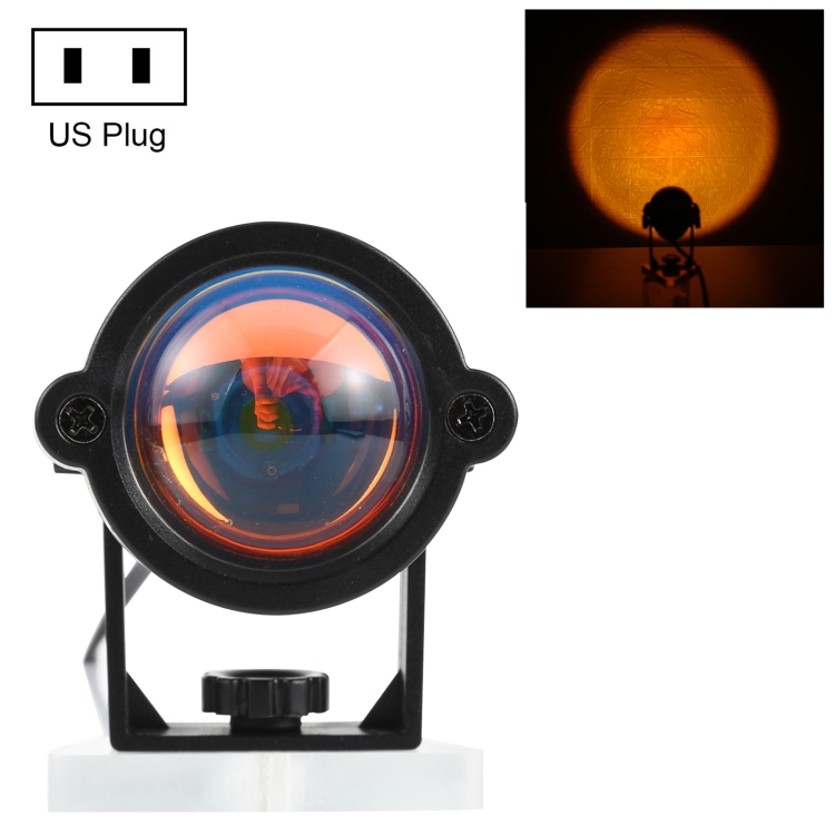 

3W Mini Atmosphere Lamp for Decoration / Photography, Light Color: Sunset Red, US Plug