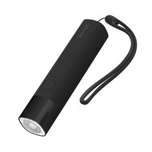 

Original Xiaomi Youpin SOLOVE LED Flashlight 3000mAh USB Multi-function Portable Lighting(Black)