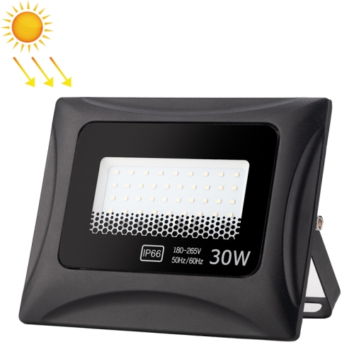 

6500K Solar Lamp Outdoor Waterproof LED Floodlight, 30W