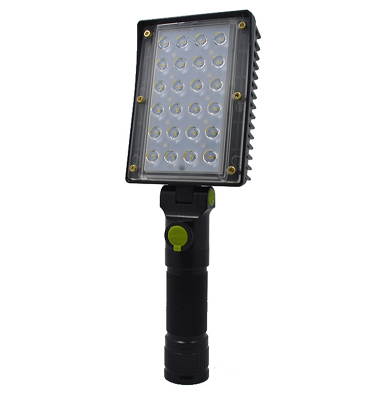 

LED Charging Portable Handheld Mobile Work Light with Red and Blue Flash Emergency Light