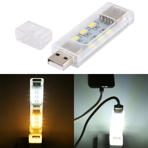 

12 LEDs Double Sided Stackable USB Light(White Light)
