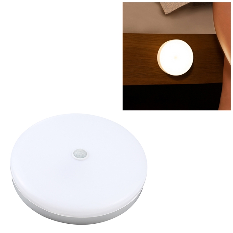 

12W 6500K Round Shape Human Body Sensor LED Ceiling Light, AC 220V (White Light)