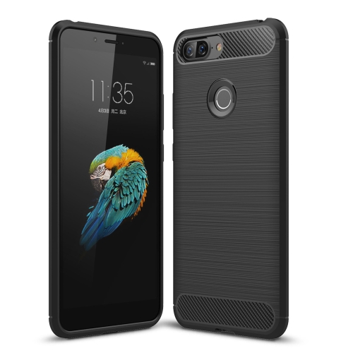 

Brushed Texture Carbon Fiber Shockproof TPU Case for Lenovo S5 (Black)