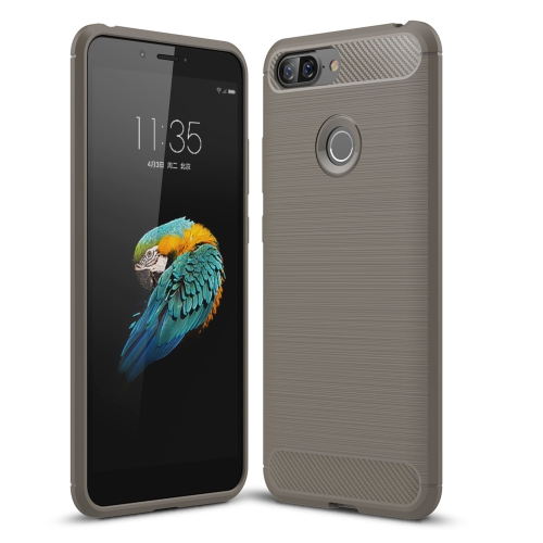 

Brushed Texture Carbon Fiber Shockproof TPU Case for Lenovo S5 (Grey)