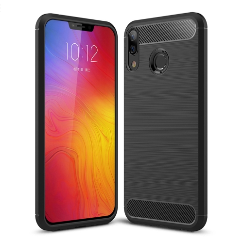 

Brushed Texture Carbon Fiber Shockproof TPU Case for Lenovo Z5 (Black)