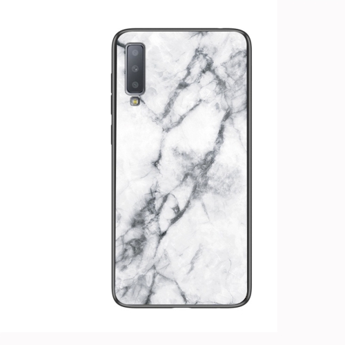 

Marble Glass Protective Case for Lenovo A750(White)