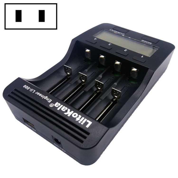 

LiitoKala lii-500 Lithium Battery Charger for Li-ion IMR 18650, 26650, 16340, 14500, 10440, 18500, US Plug