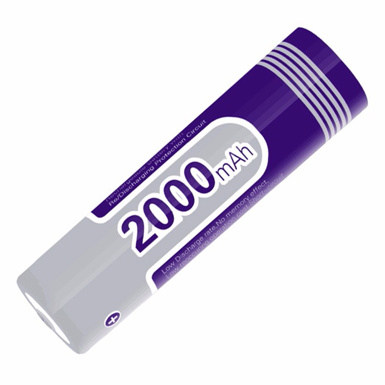 

SupFire 2000mAh 18650 Lithium Rechargeable Battery, PCB Protected