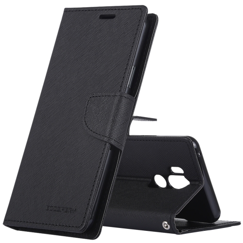 

MERCURY GOOSPERY FANCY DIARY Horizontal Flip PU Leather Case for LG G7 ThinQ, with Holder & Card Slots & Wallet (Black)