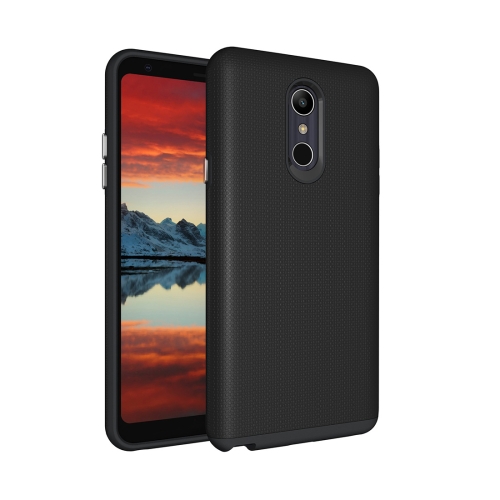 

Anti-slip Armor Protective Case Back Cover Shell for LG Q Stylo 4 (Black)