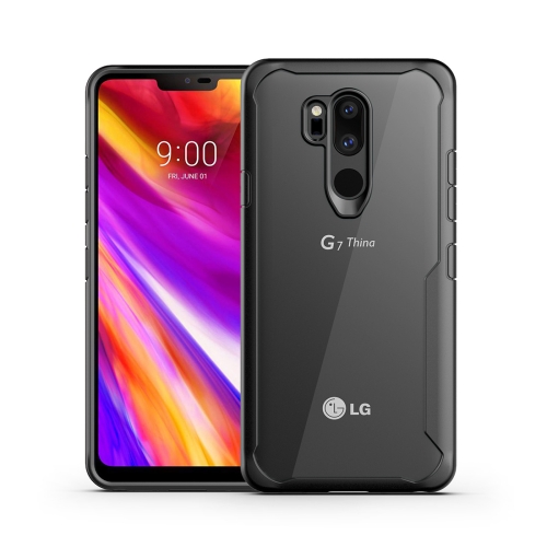 

Transparent PC + TPU Full Coverage Shockproof Protective Case for LG G7 ThinQ (Black)