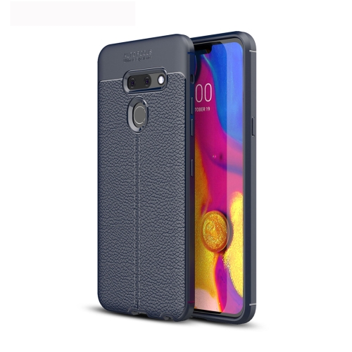 

Litchi Texture TPU Shockproof Case for LG G8 ThinQ (Navy Blue)