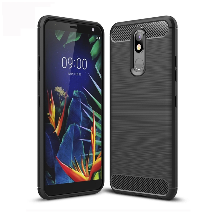 

Brushed Texture Carbon Fiber TPU Case for LG K40 (Black)