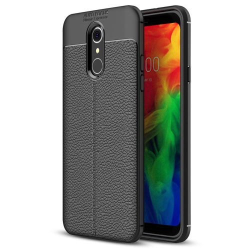 

Litchi Texture TPU Protective Case for LG Q7 ThinQ(Black)