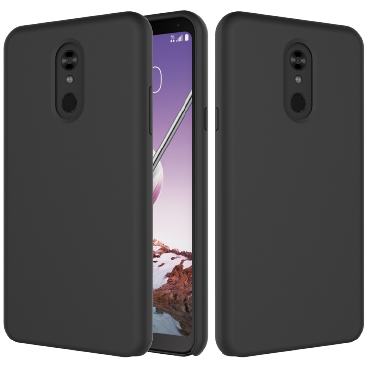 

Solid Color Liquid Silicone Dropproof Protective Case for LG Q Stylo 5 (Black)