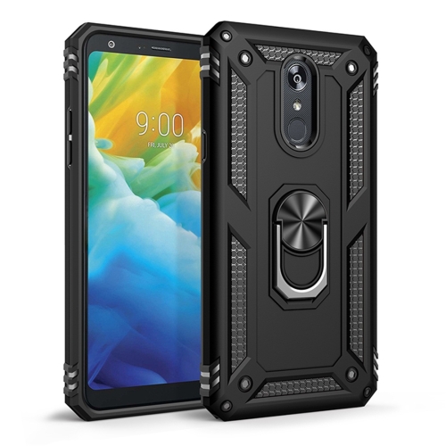 

Armor Shockproof TPU + PC Protective Case for LG Stylo 5, with 360 Degree Rotation Holder (Black)