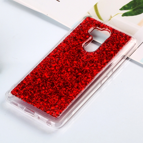 

Colorful Glitter Powder Style Protective Soft Cover for LG G7 ThinQ (Red)