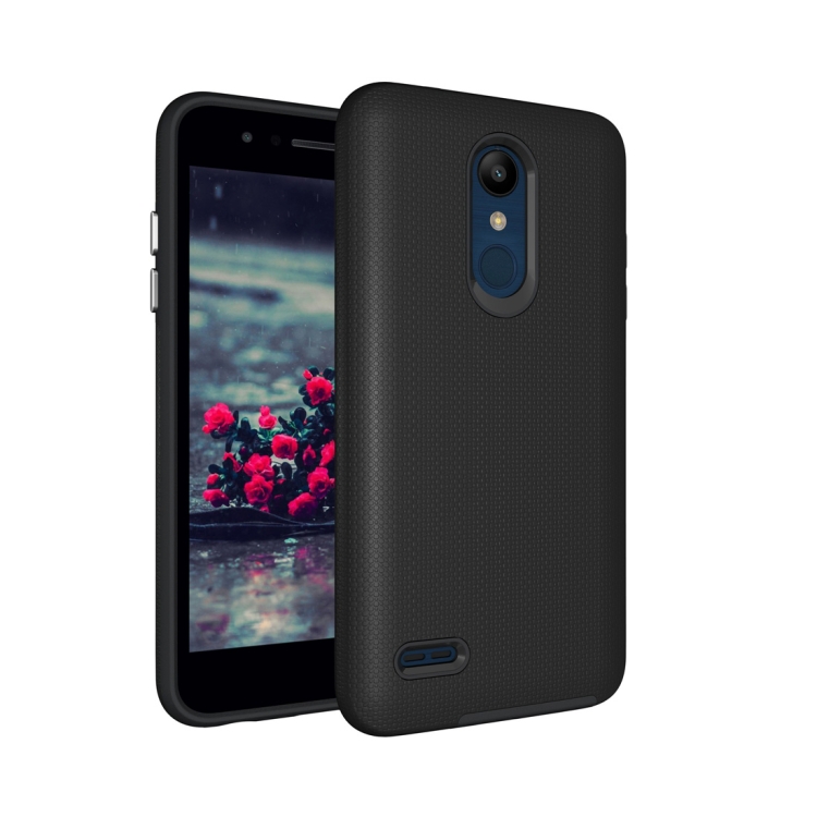 

Anti-slip Armor Texture TPU + PC Case for LG K10 (2018)(Black)