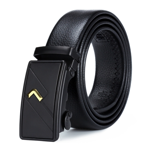 

Dandali GD815 Men Business Automatic Buckle Double Edge Wrapping Leather Belt Waistband, Size: 130cm