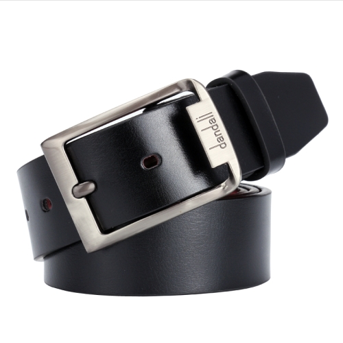 

Dandali L8029 Men Casual Antique Pin Buckle Leather Belt Waistband, Length: 110-125cm (Black)