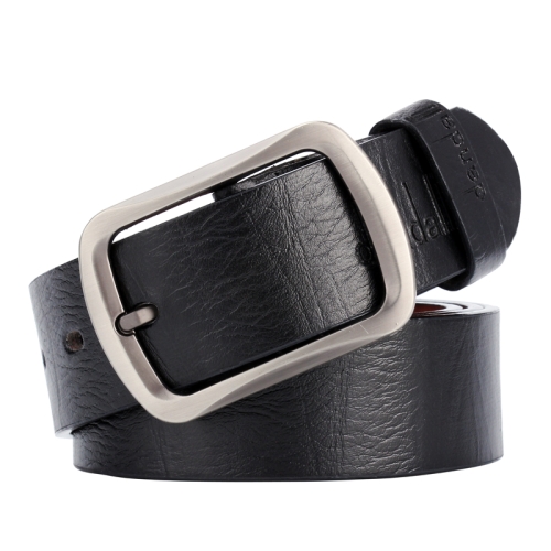 

Dandali XX829 Men Retro Pin Buckle Leather Belt Waistband, Length: 115-125cm (Black)