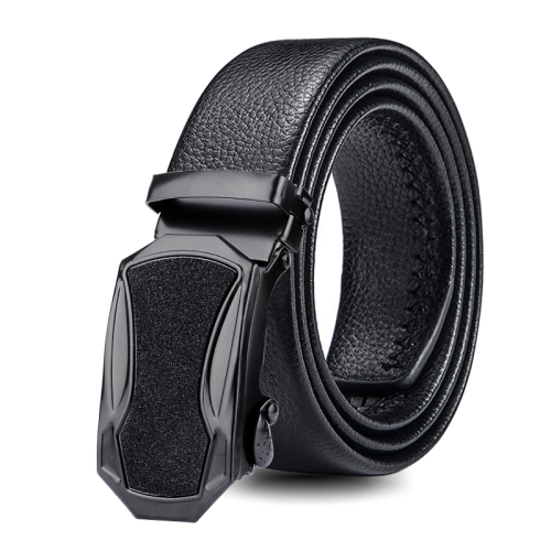 

Dandali GD834 Gypsophila Actual Run Triangle Men Automatic Buckle Double Edge Wrapping Leather Belt Waistband, Length: 120cm