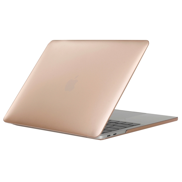 

For 2016 New Macbook Pro 13.3 inch A1706 & A1708 Laptop PC + Metal Oil Surface Protective Case (Gold)