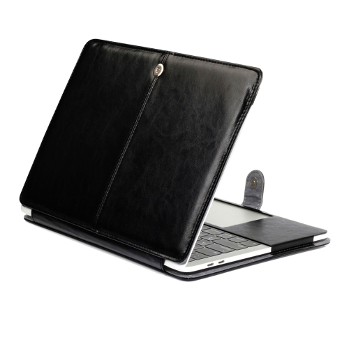 

For 2016 New Macbook Pro 13.3 inch A1706 & A1708 Crazy Horse Texture Horizontal Flip Leather Case (Black)