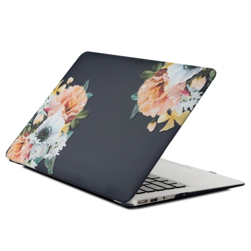 

Black Flower Laptop Water Stick Style Protective Case for MacBook Air 13.3 inch A1932 (2018)