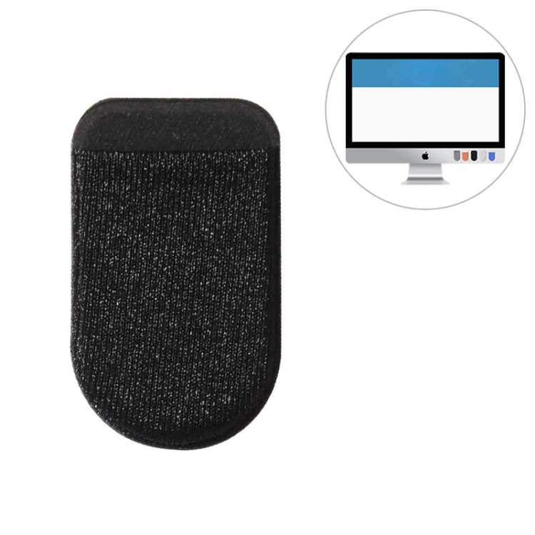 

V4W52 Pastable Flannel Small Articles Portable Storage Protection Bag for Apple Pencil 1 Adapter(Black)