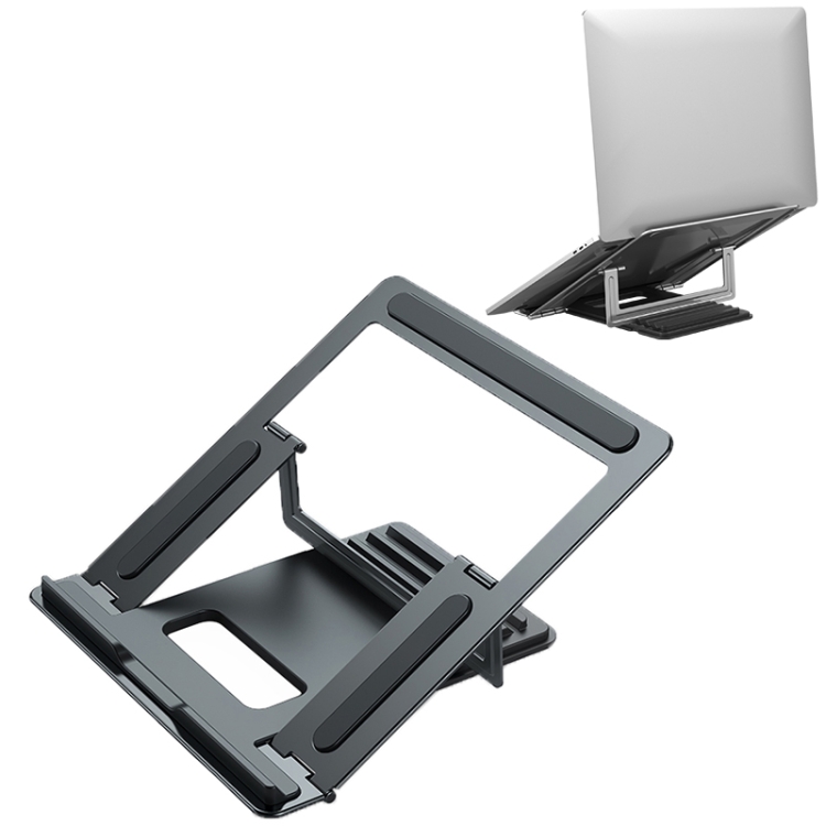 

CCT8 Portable Adjustable Aluminum Alloy Desktop Holder Bracket for Laptop Notebook (Grey)