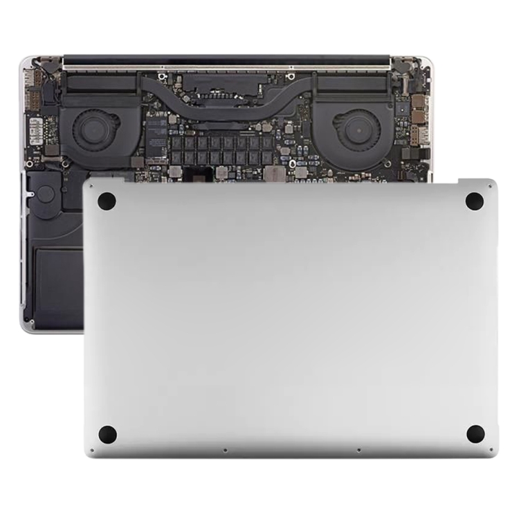 

Bottom Cover Case for Macbook Pro Retina 15 inch A1990 2018 2019 EMC3215 EMC3359(Silver)