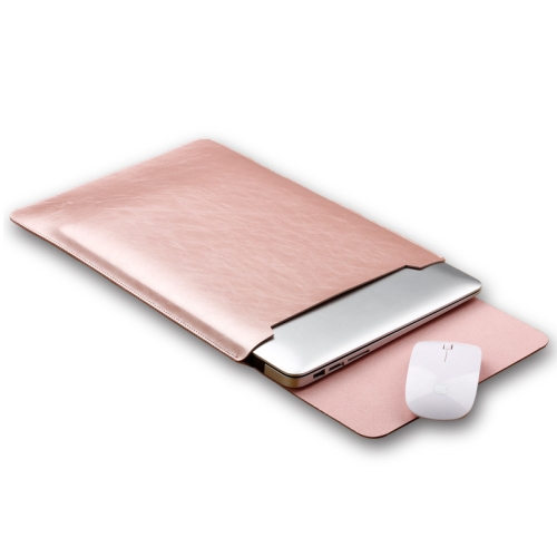 

Laptop Microfiber Leather Inner Bag for MacBook Air 13.3 inch (Rose Gold)