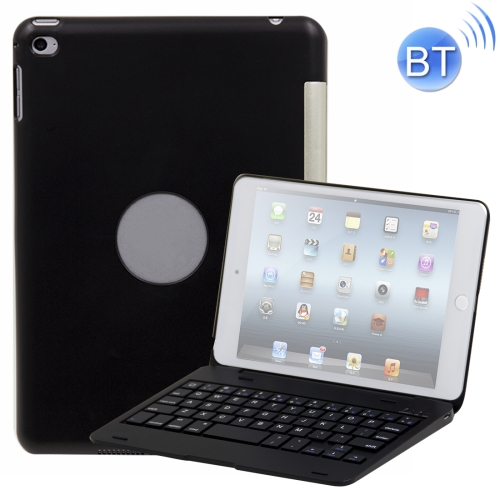 

F1+ For iPad mini 4 Laptop Version Plastic Bluetooth Keyboard Protective Cover (Black)