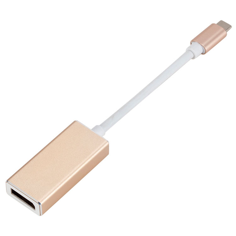 

USB-C / Type-C 3.1 Male to DP Female HD Converter, Length: 12cm (Gold)