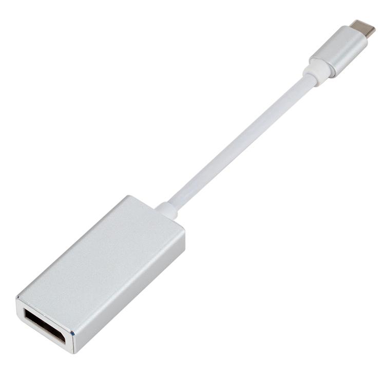 

USB-C / Type-C 3.1 Male to DP Female HD Converter, Length: 12cm (Silver)