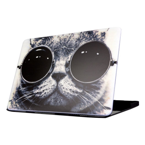 

For 2016 New MacBook Pro 13.3 inch (A1708) & with Touchbar (A1706) Sunglasses Wearing Cat Pattern Laptop Water Decals PC Protective Case