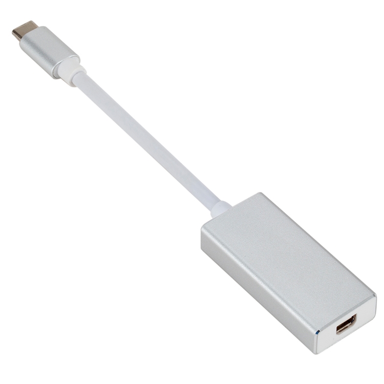 

USB-C / Type-C 3.1 Male to Mini DP Female HD Converter, Length: 12cm(Silver)