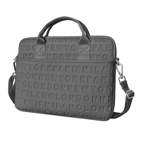 

WiWU 13.3 inch Shockproof Dropproof Fashion Slim Shoulder Laptop Bag Handbag(Grey)