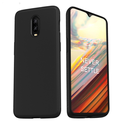 

lenuo Leshen Series Stripe Texture TPU Case for OnePlus 6T(Black)