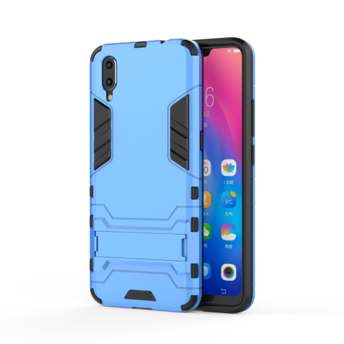 

Shockproof PC + TPU Case for Vivo X23, with Holder (Blue)