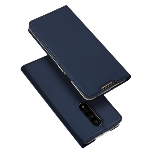 

DUX DUCIS Skin Pro Series Horizontal Flip PU + TPU Leather Case for OnePlus 7 Pro, with Holder & Card Slots(Blue)