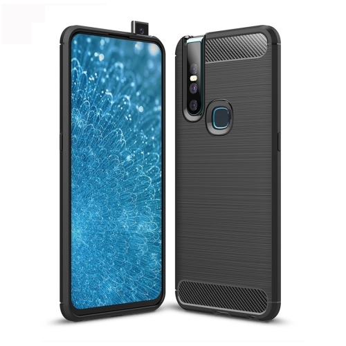 

Brushed Texture Carbon Fiber TPU Case for Vivo V15 (Black)