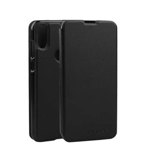 

OCUBE Spring Texture Horizontal Flip Leather Case for Doogee Y8, with Holder (Black)