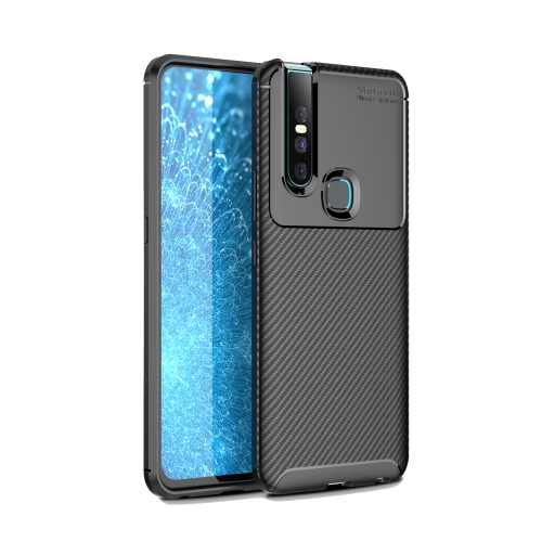 

Carbon Fiber Texture Shockproof TPU Case for VIVO V15 (Black)