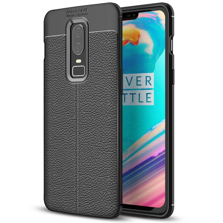 

Litchi Texture TPU Case for OnePlus 6(Black)