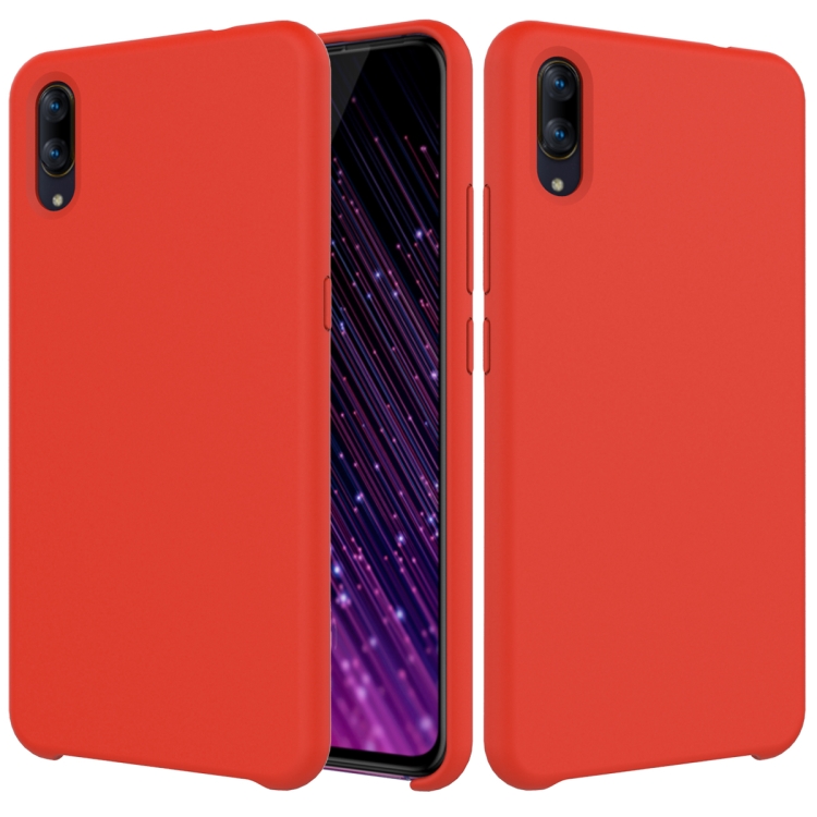 

Solid Color Liquid Silicone Dropproof Protective Case for VIVO X23 (Red)