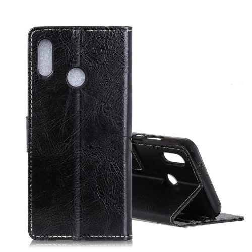 

CUBOT Retro Crazy Horse Texture Horizontal Flip Leather Case for CUBOT X19, with Holder & Card Slots & Photo Frame (Black)