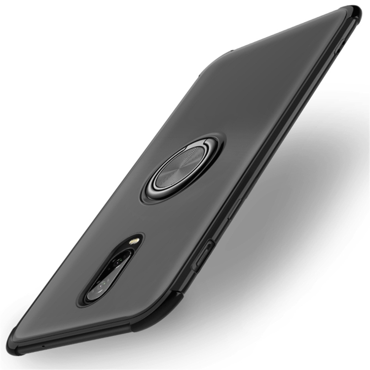 

Shockproof TPU Protective Case for OnePlus 6T, with Holder (Black)