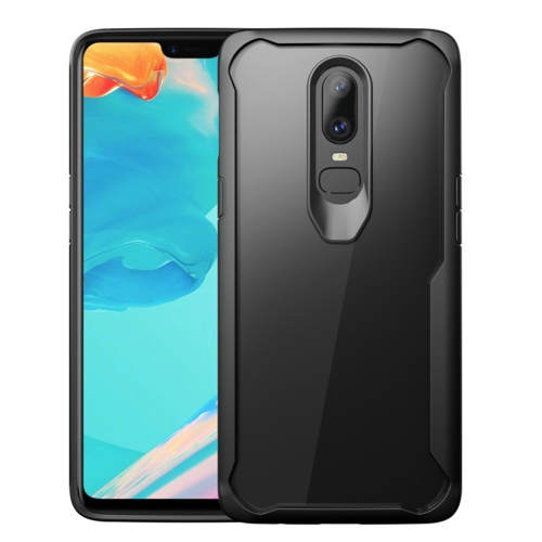 

Transparent PC + TPU Full Coverage Shockproof Protective Case for OnePlus 6 (Black)